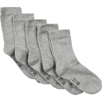 Minymo Strumpor - 5-pack - Gråmelerad - - 15/18 - Strumpor