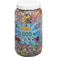 HAMA Beads Hama midi pärlor 13000st pastell mix