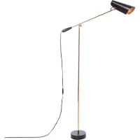Northern Design golvlampa BIRDY, Svart, Vardagsrum / matsal, Aluminium / grå / zink, Design, Golvlampa