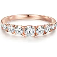 Trilani Ring roséguld / transparent