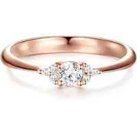 Trilani Ring roséguld / transparent