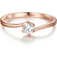Trilani Ring roséguld / transparent