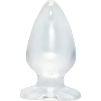 Crystal Kristallklar - stor analplugg (genomskinlig)