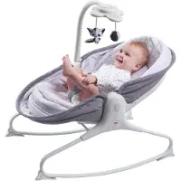 Tiny Love 3-in-1 Rocker Napper, Pojke/flicka, Justerbar sits, Leksaksbåge, Grå