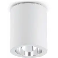 Faro Downlight POTE-1, dimbar, Vitt / opal, Hall, Aluminium / grå / zink, Modern, Downlights