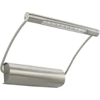 Bioledex Batteridriven LED-tavelbelysning Tommy TOMMY, Aluminium / grå / zink, Vardagsrum / matsal, Rostfritt stål, Modern, Vägglampa, vägglampa inomhus