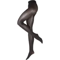 SWEDISH STOCKINGS Nylonstrumpbyxa 'Olivia' mörkbrun / svart