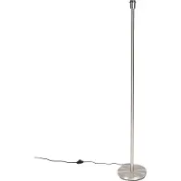 QAZQA Modern golvlampa stål utan skärm - Simplo