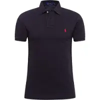 Ralph Lauren för män. 710795080006 Pikétröja med smal passform svart (XXL), Casual, Bomull, Kort ärm