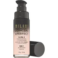 Milani Conceal + Perfect 2-In-1 Fondation + Concealer Flytande foundation 30 ml Nr. 0A1 - Alabaster