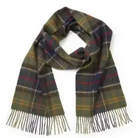 Barbour Halsduk Tartan Lamull Klassisk Grön Mångfärgad