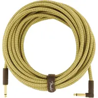 Fender Deluxe 25 Fots Rak / Vinklad Instrumentkabel Tweed