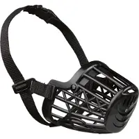 Trixie munkorg i plast storlek M 22 cm svart