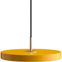 UMAGE Pendellampa Asteria Mini, dimbar, Gul / orange, Vardagsrum / matsal, Aluminium / grå / zink, Design