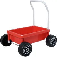 Plasto Baby walker, silent wheels. Red