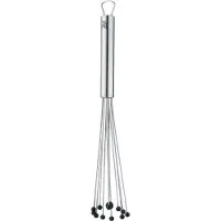 WMF 1873006030, Rund visp, Svart, Rostfritt stål, Silikon, Rostfritt stål, Rostfritt stål, Upphängningshål, 260 ° C
