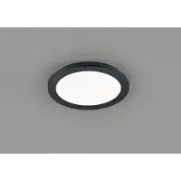TRIO Leuchten LED taklampa Camillus, dimbar, Svart, Hall, Syntetmaterial, Modern, LED-taklampa