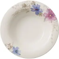 Villeroy & Boch Mariefleur Grå Basic Djup Tallrik 23 Cm - Djupa tallrikar Porslin Vit
