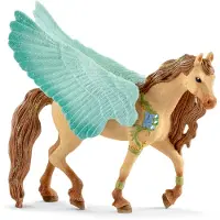 Schleich bayala, Unicorn Figur för Flickor och Pojkar, Dekorerad Pegasus Unicorn Hingst