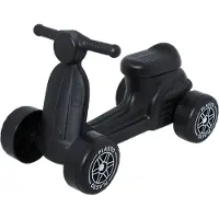 Plasto Scooter med tysta hjul - Svart - - One Size - Springcykel