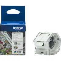 Brother Etikettrulle 19 x 19 mm Papper Vit 1 st Permanent CZ1003 Färgetikettrulle
