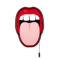 Seletti Vägglampa , Tongue, Flerfärgad, Vardagsrum, Plast, Design