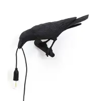 Seletti Bordslampa , Bird Lamp, Svart, Vardagsrum, Plast, Design