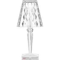 Kartell Big Battery - bordslampa IP54, transparent Battery, dimbar, Genomskinlig / transpare, Syntetmaterial, Design