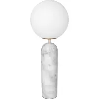 Globen Lighting Bordslampa Torrano, Vitt / opal, Vardagsrum / matsal, Sten, Design, Bordslampa