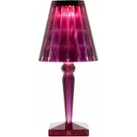 Kartell Bordslampa , Big Battery, Violett, Vardagsrum, Plast, Design