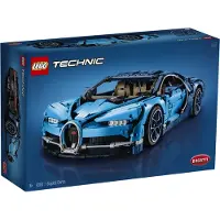 LEGO Technic 42083 Bugatti Chiron Exklusiv supersportbil samlarmodell, byggbar modellsats för vuxna