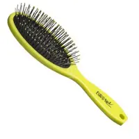 Eurostil Oval Medium Brush Fluo Green 1un