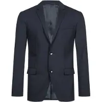 Calvin Klein Slim Single-breasted Wool Stretch Blazer - - Blue - Men - 46