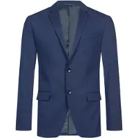 Calvin Klein Slim Single-breasted Wool Stretch Blazer - - Blue - Men - 54