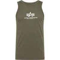 Alpha industries T-shirt oliv / vit