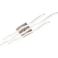 Leuchtendirekt LED taklampa Wave, Aluminium / grå / zink, Vardagsrum / matsal, Aluminium / grå / zink, Modern, LED-taklampa