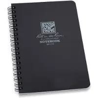 Rite in the rain Notebook Side-Spiral, 11,7x17,8cm - Svart