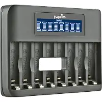 Jupio USB 8-slots Octo Battery Charger LCD AA/AAA