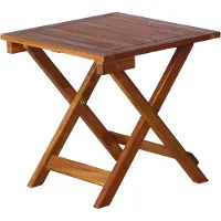 vidaXL Solstol med bord Solid Acacia Wood Brown