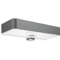 Steinel LED-utomhusvägglampa XSolar SOL-O S Sensor, antracit, Aluminium / grå / zink, Syntetmaterial, Modern, Solcellslampa utomhus