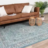 FRAAI Vintage matta | Miracle Oriental blå hos Volero | 70x140 cm | Polyamid | | Rektangulär | Låg lugg