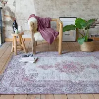 FRAAI Vintage matta | Dreams grå/rosa hos Volero | 240x340 cm | Chenille | Symmetrisk | Rektangulär | Plattvävd