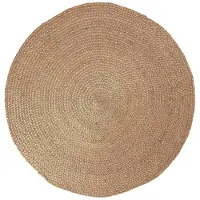 NATURL. Rund jutematta | Fair natur hos Volero | Ø 100cm | Brun | Rund | Inomhusmattor