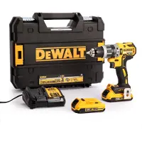 DeWalt DCD796D2-QW - Slagborr/skruvdragare - sladdlös - 2 hastigheter - nyckellös chuck 13 mm - 70 N·m - 2 batterier - 18 V