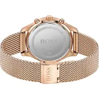 HUGO BOSS 1513806 Associate Analog Svart Urtavla Herrklocka 42 mm stark rosa
