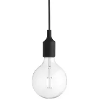 Muuto Taklampa , Svart, Matsal, Plast, Design