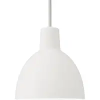 Louis Poulsen Design pendellampa Toldbod 120, dimbar, Vitt / opal, Vardagsrum / matsal, Aluminium / grå / zink, Design, Pendellampa