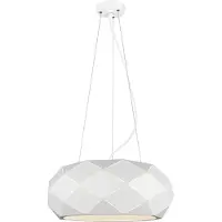 TRIO Lighting Hänglampa Zandor, dimbar, Vitt / opal, Vardagsrum / matsal, Metall, Modern, Pendellampa