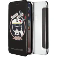 Karl Lagerfeld Signature Glitter iPhone X/Xs Fodral - Svart