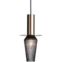 Design By Us Design pendellampa Harakiri, dimbar, Mässing / guld, Vardagsrum / matsal, Glas, Design, Pendellampa